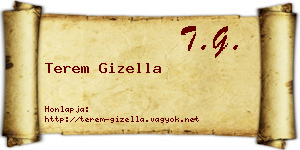 Terem Gizella névjegykártya